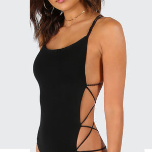 Hot Bandage Backless One-Piece Swimsuit